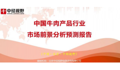中国牛肉产品行业市场前景分析预测报告