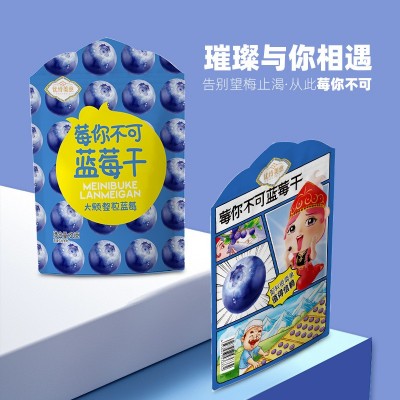 梅你不可蓝莓干60g袋装蜜饯水果干便携独立包装梅类休闲零食批发