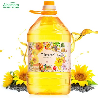 蒂勒庄园乌克兰进口食用油葵花籽油食用油5L批发植物油压榨葵花油