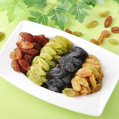 四色葡萄干新疆葡萄干批发500g 混合黑加仑红香妃树上黄绿葡萄干