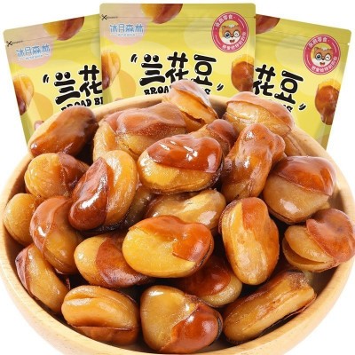 兰花豆100克独立包装休闲零食炒货小吃牛肉味香辣蚕豆