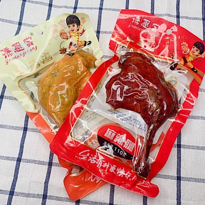 诱想尝麻辣鸭腿盐焗鸭腿110g鸭肉小吃卤味熟食休闲肉类零食批发