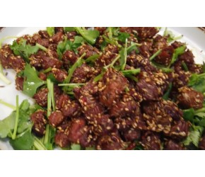 比羊肉串还好吃！灵魂下酒菜孜然羊肉，配上香菜味道更是绝！