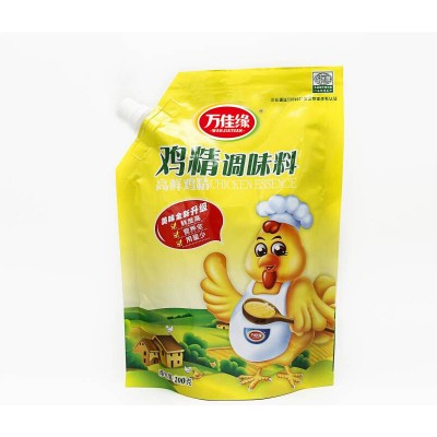 万佳缘高鲜自立带嘴鸡精家庭200克，餐饮908克加工定制一件代发