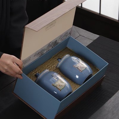 2025年新茶武夷山桐木关小种红茶瓷罐礼盒装节日送礼送长辈