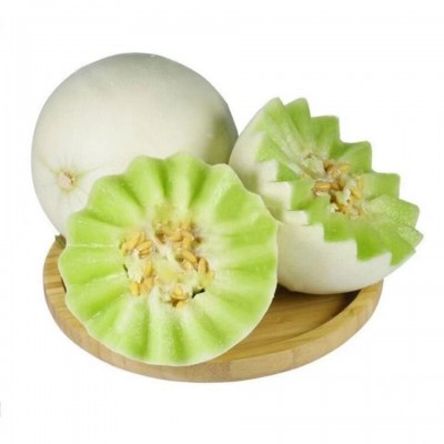 玉菇甜瓜冰淇淋玉菇蜜瓜新鲜水果甜瓜非哈密瓜玉菇甜瓜一件代发
