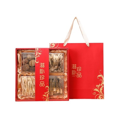 山珍菌菇礼盒羊肚菌干货鲍鱼海鲜大礼包山珍海味海鲜礼盒送礼礼品