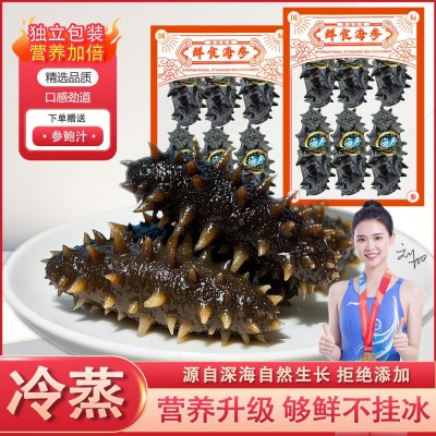 即食海参批发大连辽刺参冷冻生鲜鲜食海参独立包装