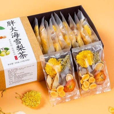花茶礼盒送老师伴手礼胖大海罗汉果茶菊花雪梨茶工厂直供批发代理
