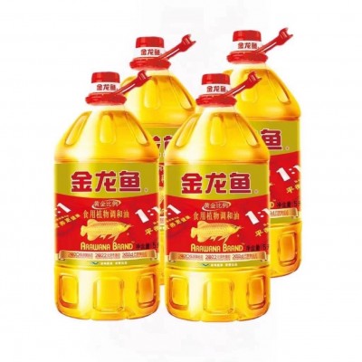金龙鱼5升黄金比例调和油5L桶111团购正品调和油新老包装