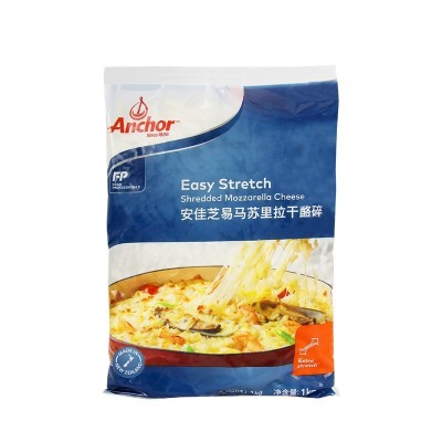 安佳马苏里拉芝士碎1kg奶酪丝披萨拉丝家用焗饭奶酪条